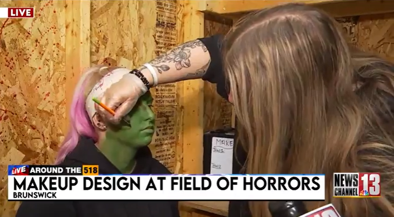 Head makeup artist helps Field of Horrors look more real — WNYT NewsChannel 13 (Albany)